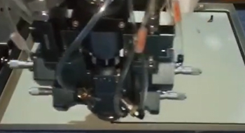 经济型爆款KW-510全自动机柜门板涂胶机